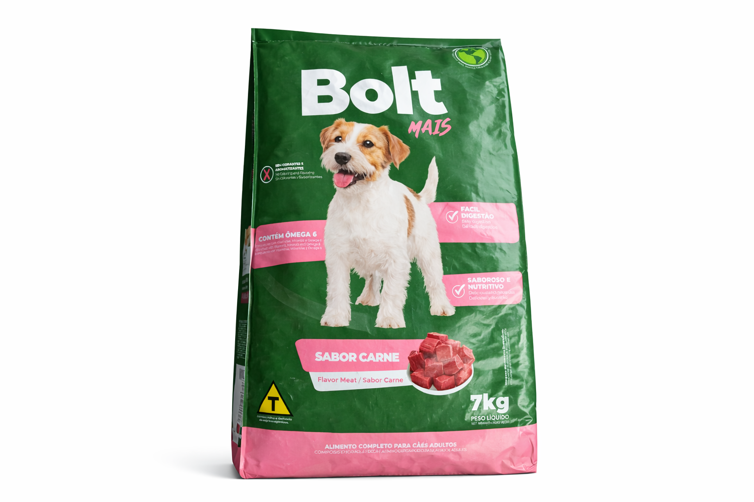  Bolt Mais Cães Adultos Sabor Carne 7kg