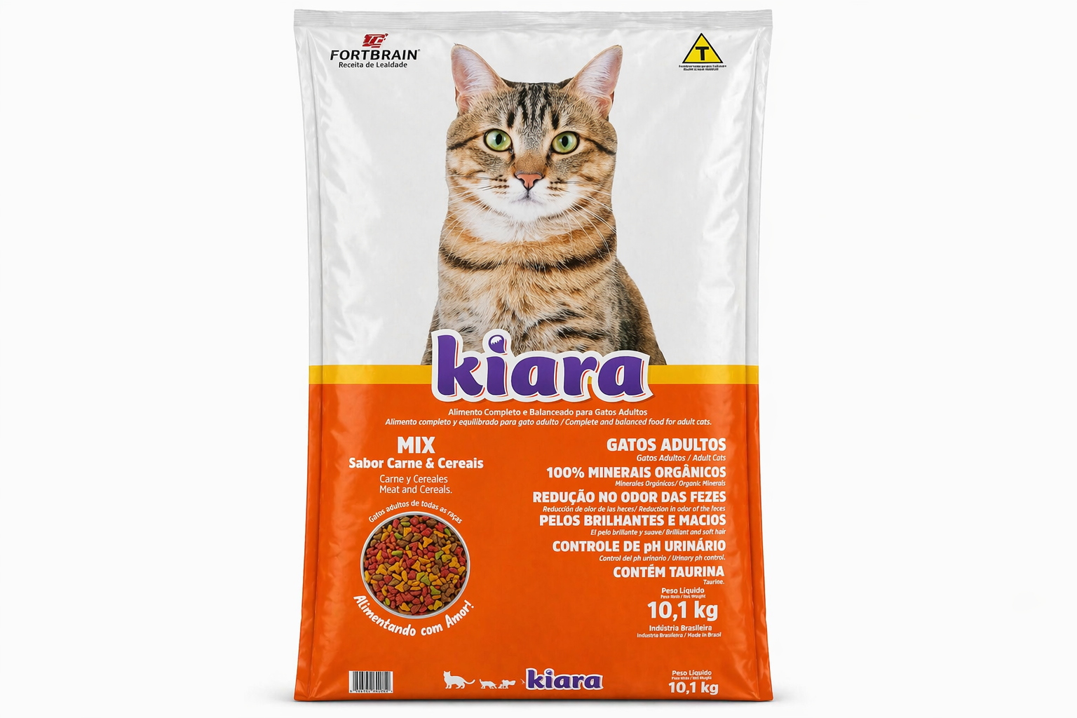 Kiara Gatos Adultos Mix Sabor Carne & Cereais 10,1kg