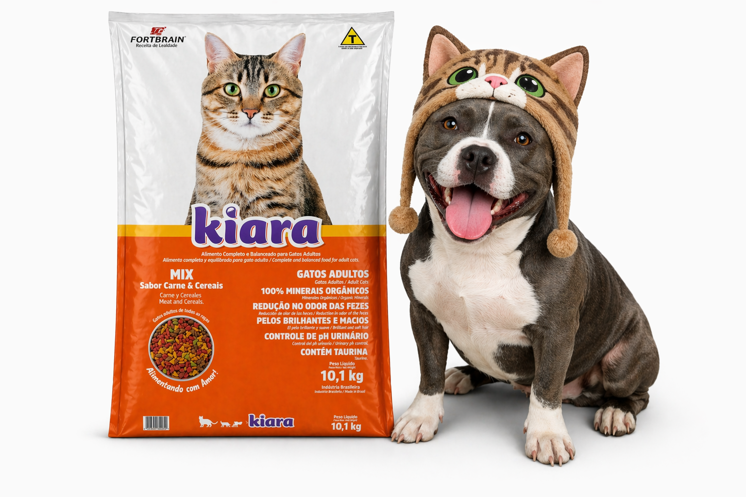Kiara Gatos Adultos Mix Sabor Carne & Cereais 10,1kg