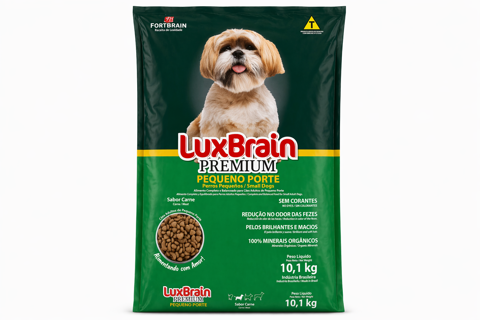 LuxBrain Premium Pequeno Porte (Sabor Carne) 10,1kg