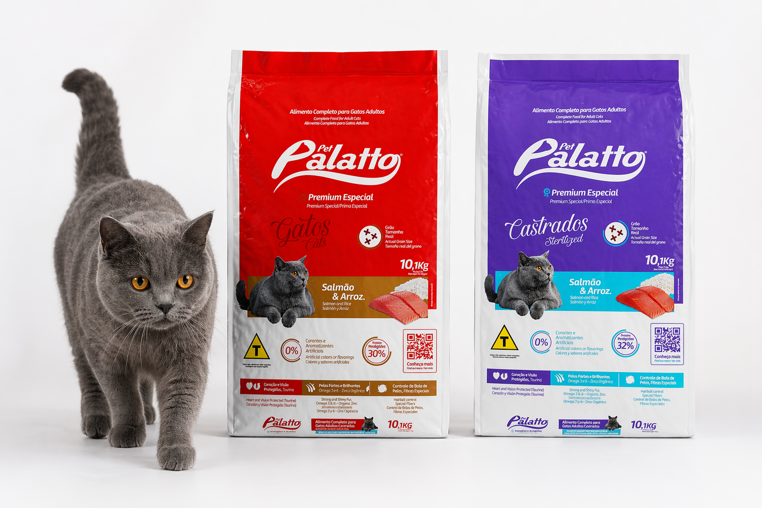 Pet Palatto Gatos Adultos e Castrados Premium Especial 10kg 