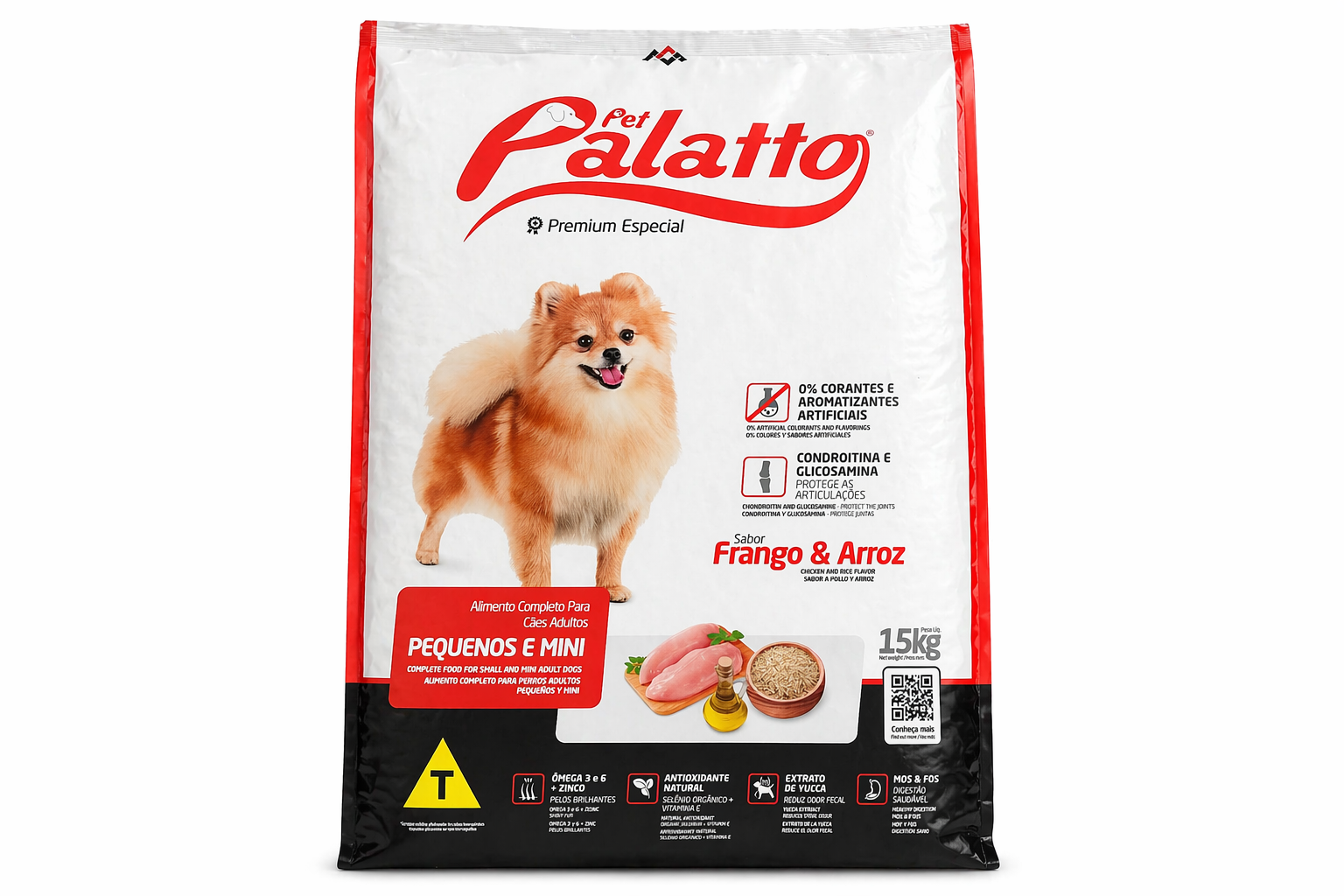 Pet Palatto Pequenos e Mini (Frango & Arroz) 15kg
