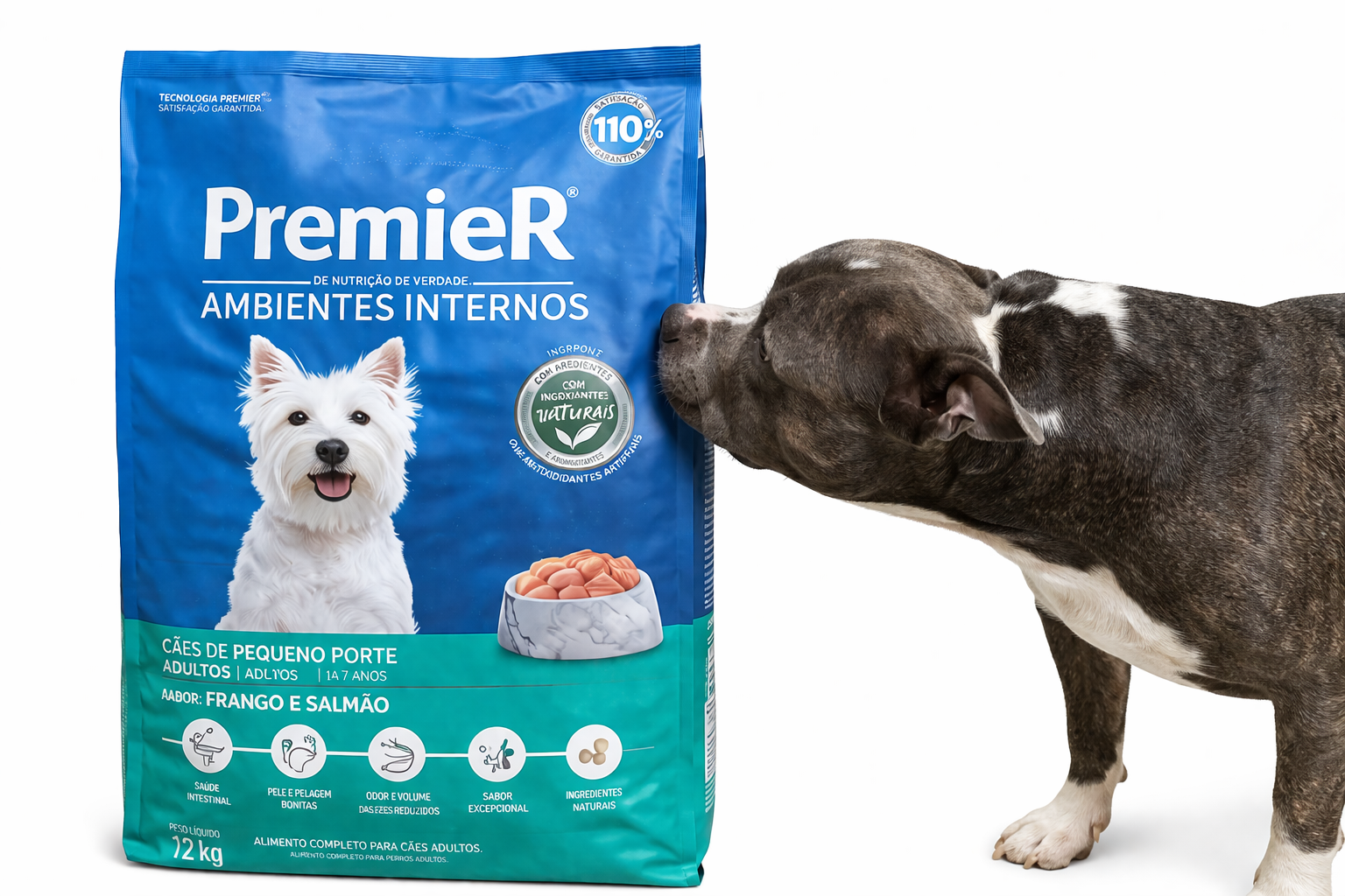 Raçao PremieR Ambientes Internos Cães Adultos Pequenos 12 Kg