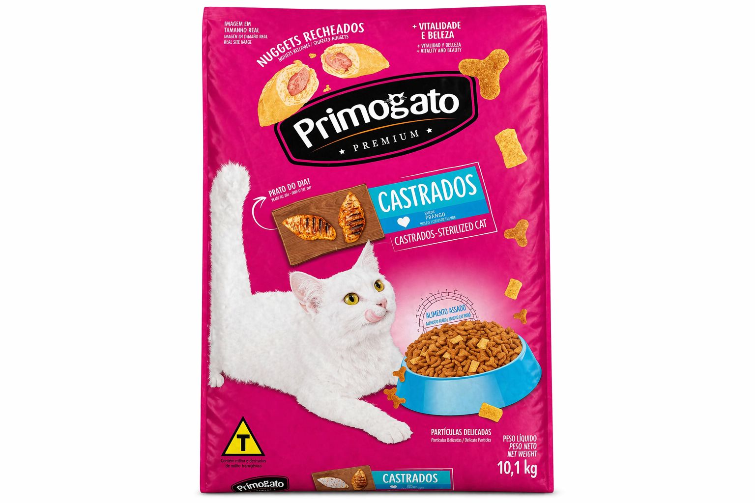 Primogato Premium Castrados (Sabor Frango) 10,1kg