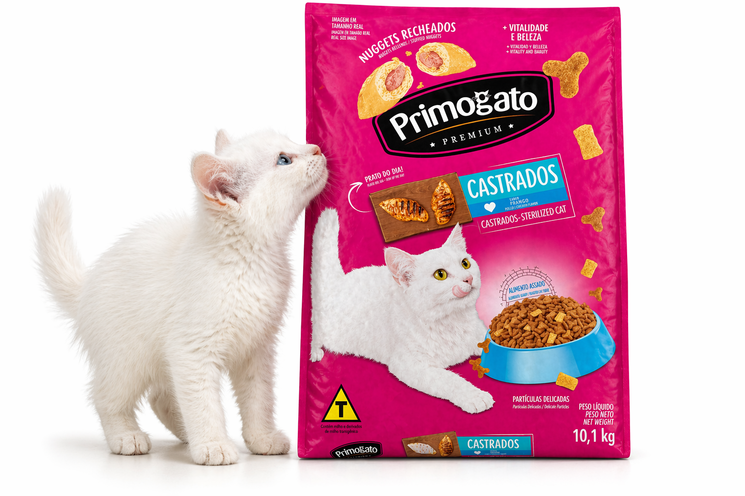 Primogato Premium Castrados (Sabor Frango) 10,1kg