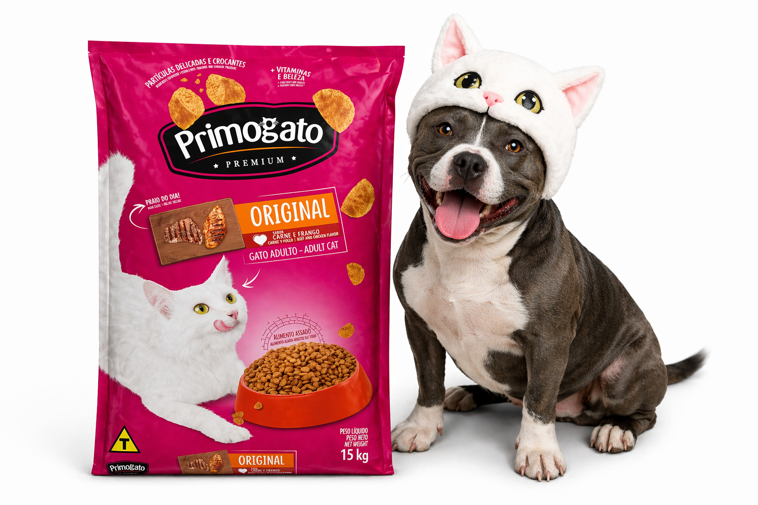 Primogato Premium Original (Carne e Frango) de 15 kg