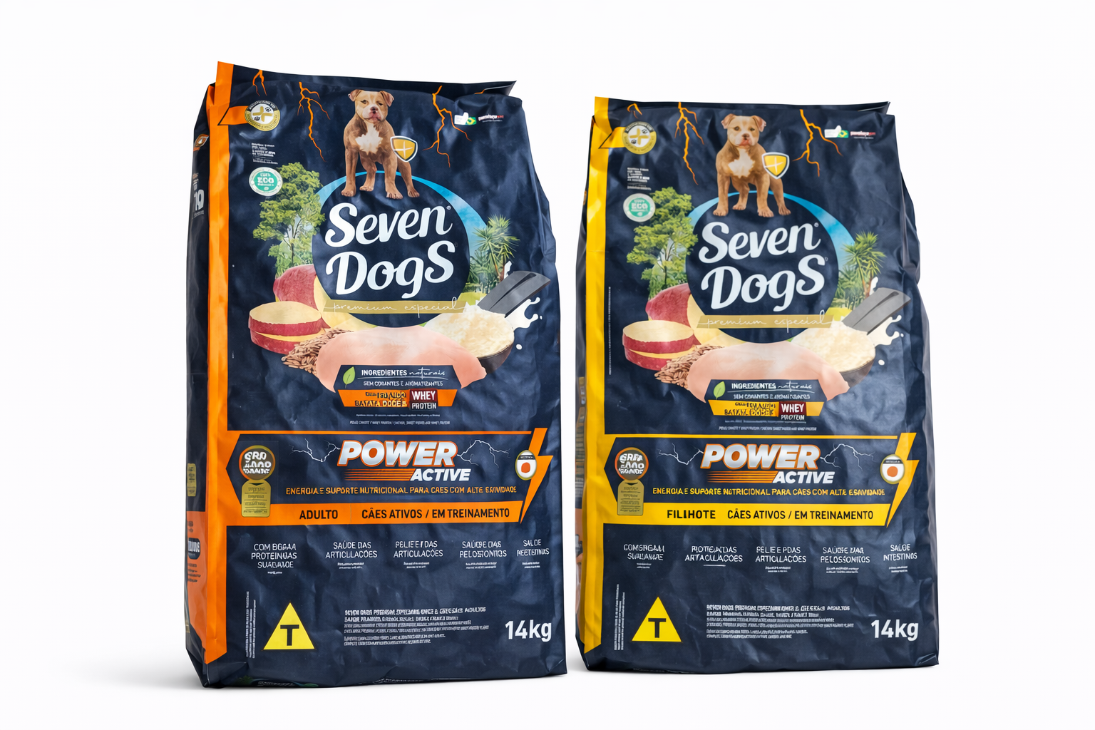 Seven Dogs Premium Especial Power Active Adulto/FIlhote 14kg