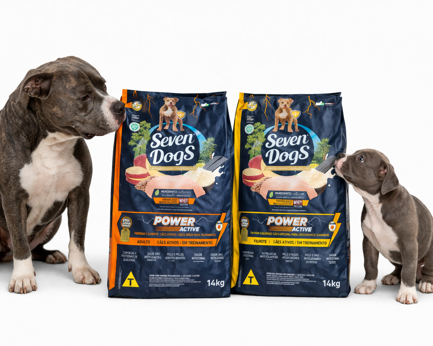 Seven Dogs Premium Especial Power Active Adulto/FIlhote 14kg